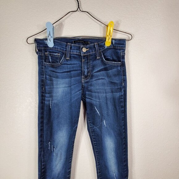 Flying Monkey Platinum Stretch Skinny Jeans Womans Size 28 Blue Denim Low Rise - Picture 10 of 10